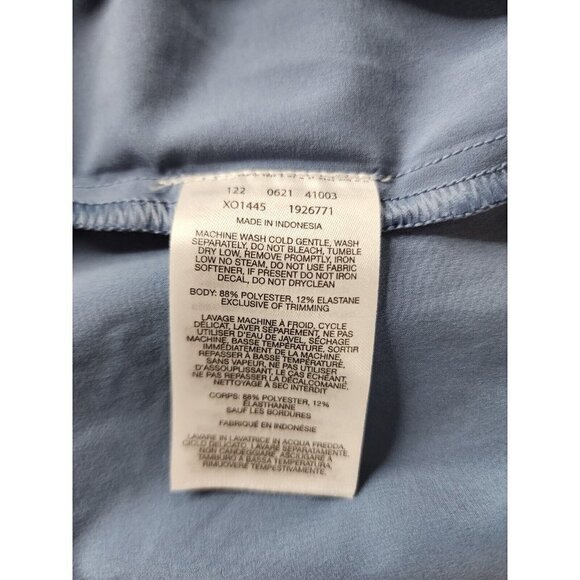 Columbia Mens Button Front Shirt Blue Long Sleeve Pocket Stretch Outdoor XXL - Picture 9 of 11